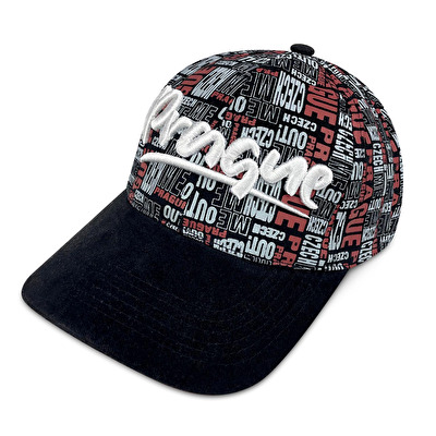 Čepice Praha klasik  Amst/Texty C.M.O. černá - Černá