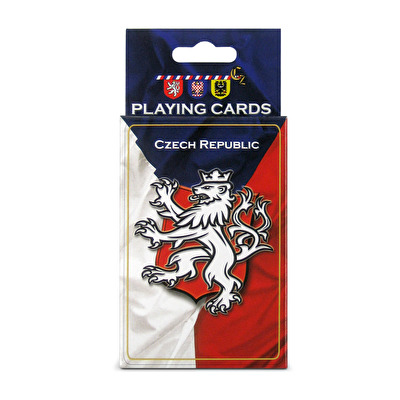 Playing cards Czech Republic Lion Coat of Arms flag