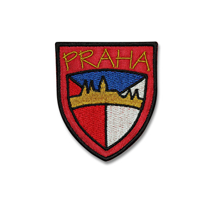 Nášivka Praha Hradčany červená 20B.