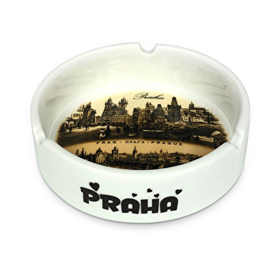 Popelník hnědá Praha Karlův most 5B.
