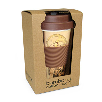 Bamboo cup Prague Retro