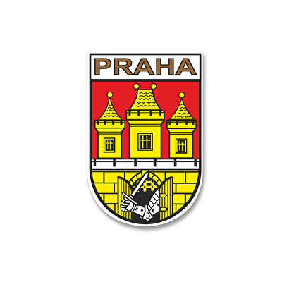 Aufkleber das kleine Prager Wappen 11.