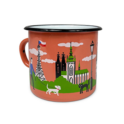 Hrnek SMALT Praha korálová 121C.