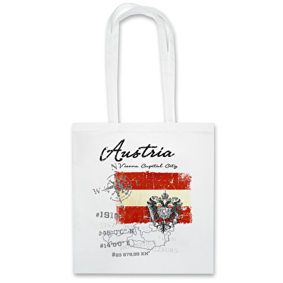 Stofftasche Flagge Österreich 