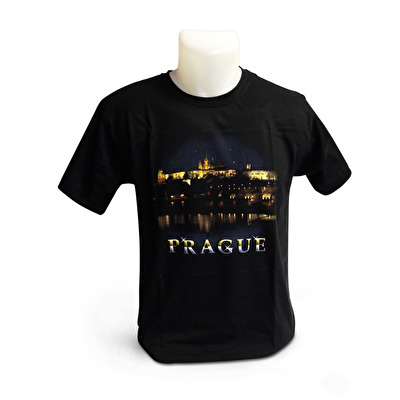 Tričko Noční Praha  9. - Černá