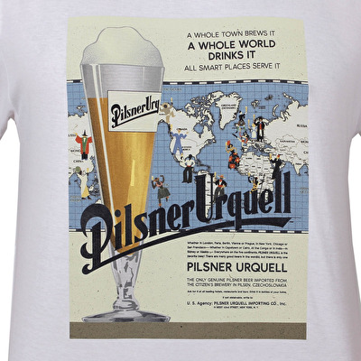 Weiß T-shirt Pilsner Urquell 