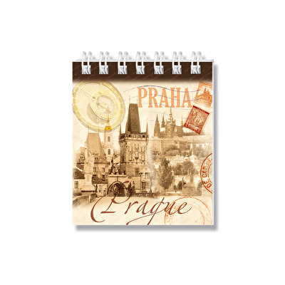 Blok magnet Praha Retro