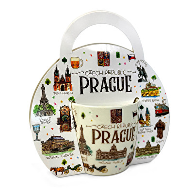 Hrnek Praha kabelka Aquarel