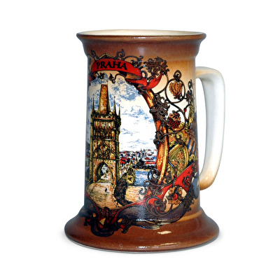 Korbel keramický Praha 0,3 l II. 