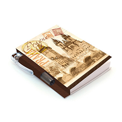 Blok Praha 8,5x11 pero Retro
