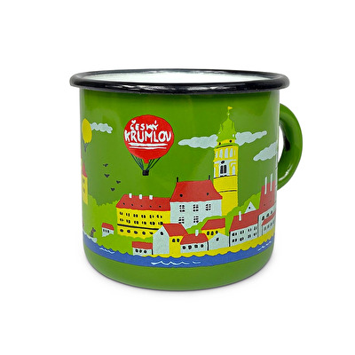 Emailtasse SMALT Böhmisch Krumau hellgrün 121F. - Grün