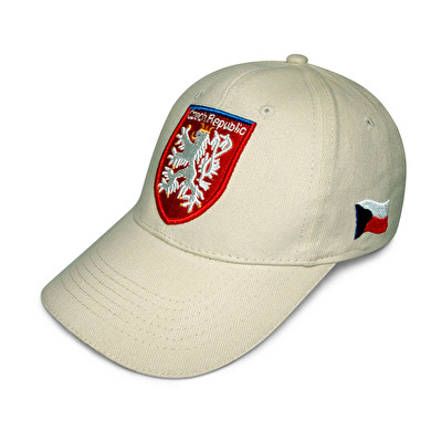 Čepice Český lev 24. - Béžová