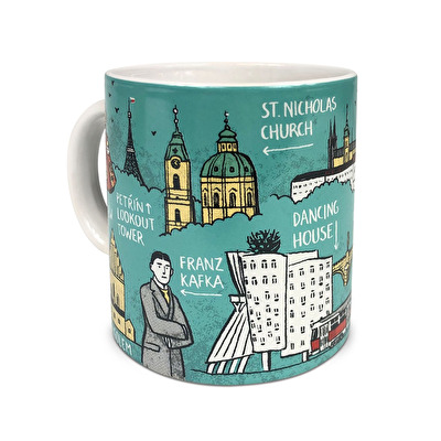 Hrnek ALL Prague modrý 88.