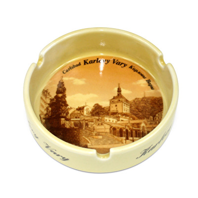 Popelník Karlovy Vary Kolonáda - sépie