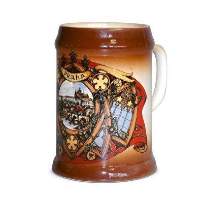 Korbel keramický Praha 0,3 l