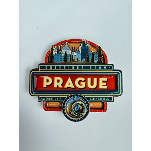 Magnet 3D epoxy Prag Rathausuhr 