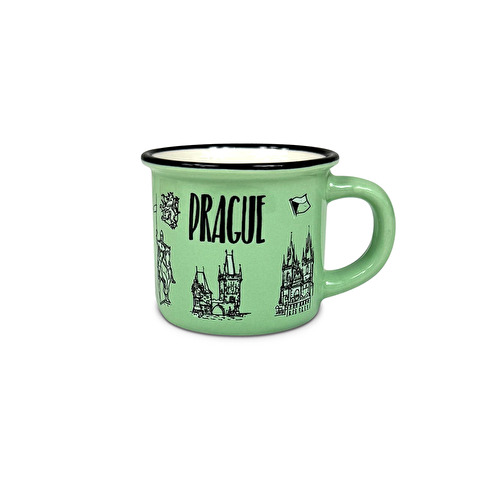 Ceramic tin can Prague PAR MINI light green
