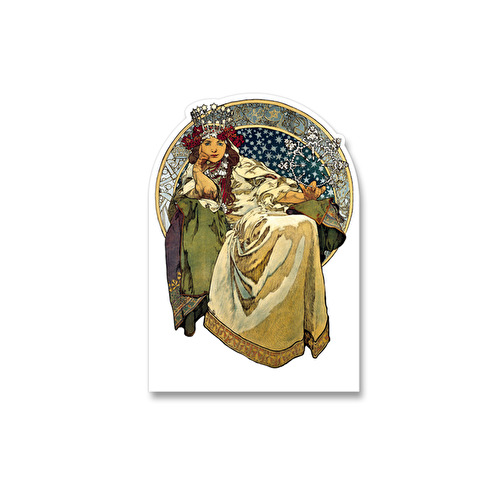 Aufkleber Mucha Hyacinth 70.