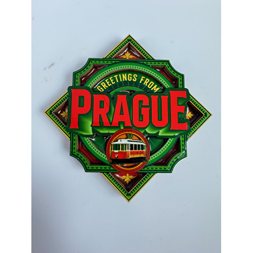 Magnet 3D epoxy Prag Raute Straßenbahn