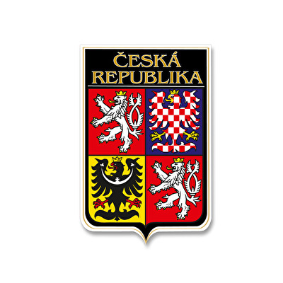 Sticker Czech coat of arms black 9.
