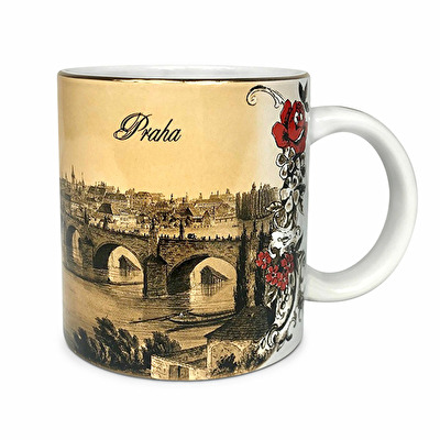 Mug gold Prague 17.