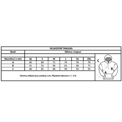 Mikina s kapucí Praha University vínová M31.