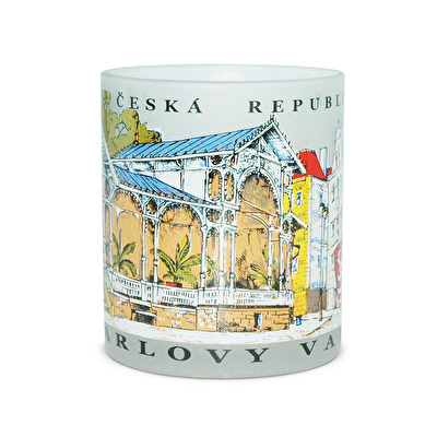 Hrnek pískovaný Karlovy Vary Kolonáda