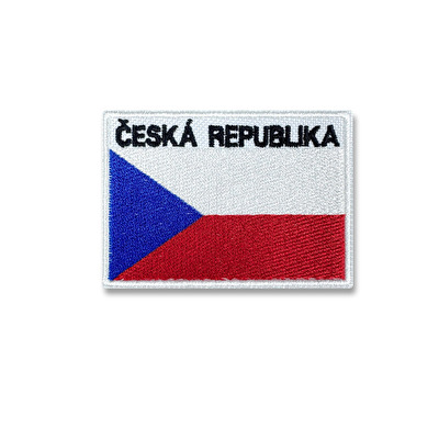 Nášivka vyšívaná vlajka Česká republika Text II. 15.
