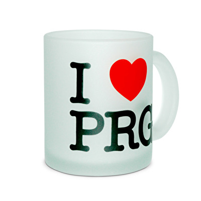 Hrnek pískovaný I love PRG