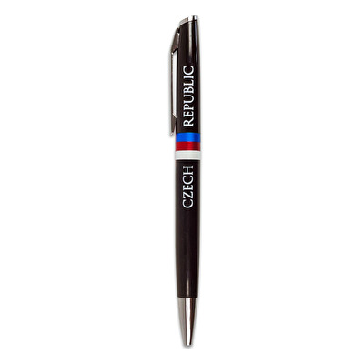 Kuličkové pero Trikolora Czech černé - Černá