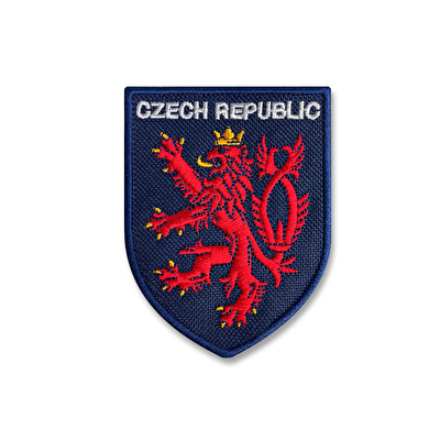 Nášivka vyšívaná Lev modrý