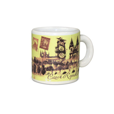 Mikro-Miniatur Tasse Prag Retro