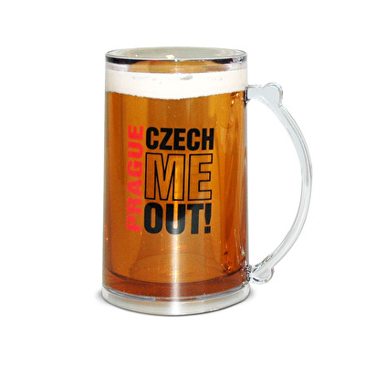 Korbel plastový Praha Pivo 0,5 C.M.O. 0526A