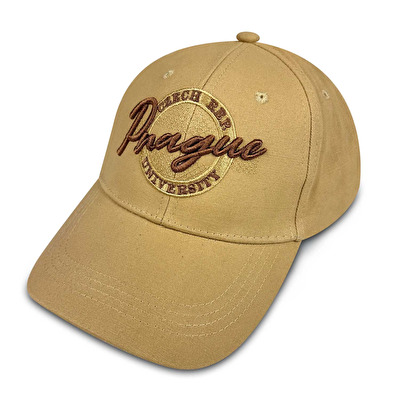 Čepice Praha klasik University béžová