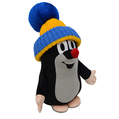 Plush Mole cap blue-yellow 25 cm 