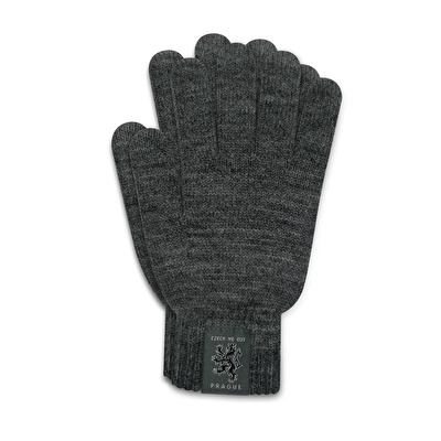 Handschuhe Prag Schild grau