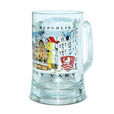 Glass tankard Carlsbad - Karlovy Vary Corona 0,5 
