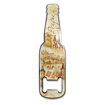Magnet beer-opener Prague Retro