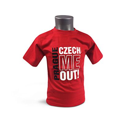 Tričko dětské Praha C.M.O. červená 109. - Červená