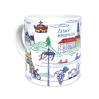 Mug Czech Republic Bohemia white 113.