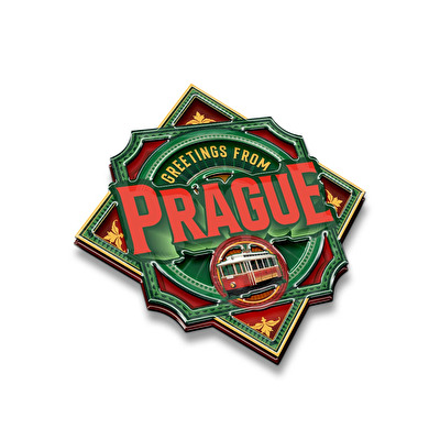 Magnet 3D epoxy Praha Tramvaj
