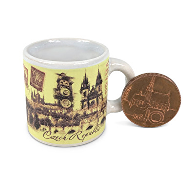 Mikro-Miniatur Tasse Prag Retro