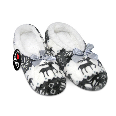 Slippers Prague sheep gray