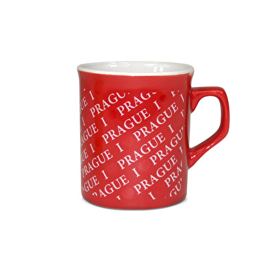 Mug sega medium red I love Prague