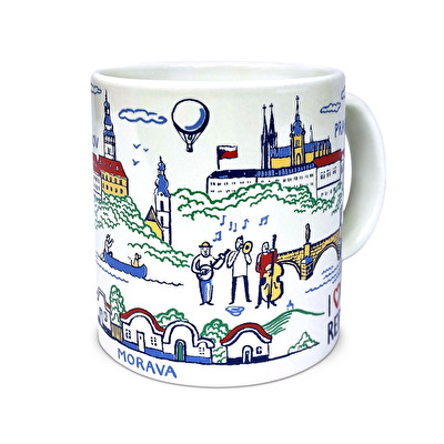 Mug Czech Republic Bohemia white 113.