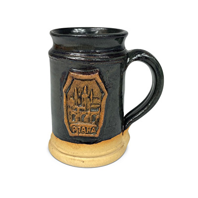 Keramische Miniatur Prag Schornstein dunkel