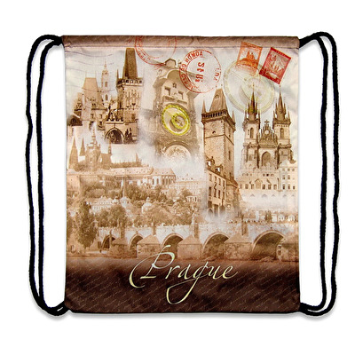 Backpack Prague polyester Retro
