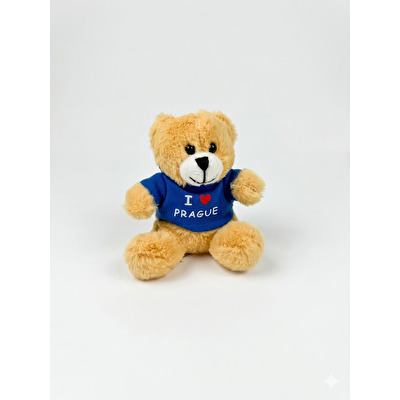 Plush bear magnet beige