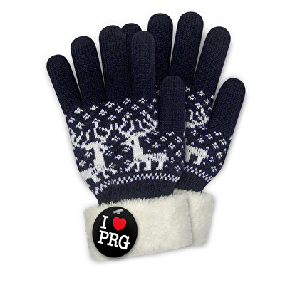 Rukavice dámské Praha kožíšek sob/vločka