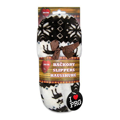 Hausschuhe Prag Schaf braun